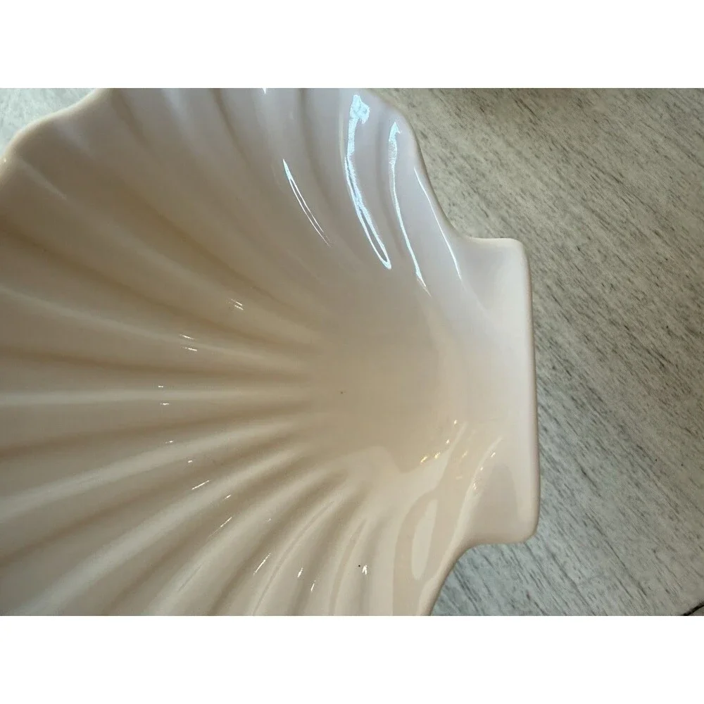 Revol La Porcelain Stamped Seashell Pieces Plate 1970s‎ French Vintage Set Of 3